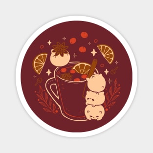 Cute Mulled Wine Magnet